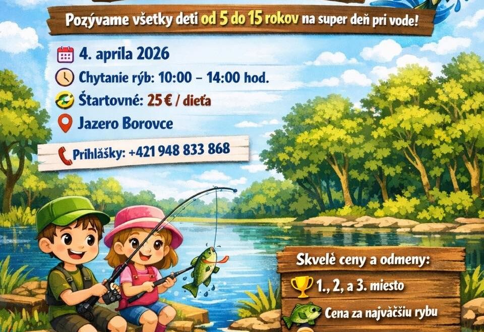 Detské rybárske preteky Borovce 2026